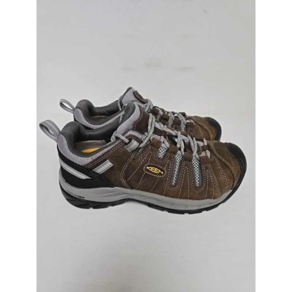 KEEN Women's Flint II Steel Toe Casual Work Shoes Cascade/Brown Size 7M - Picture 2 of 12